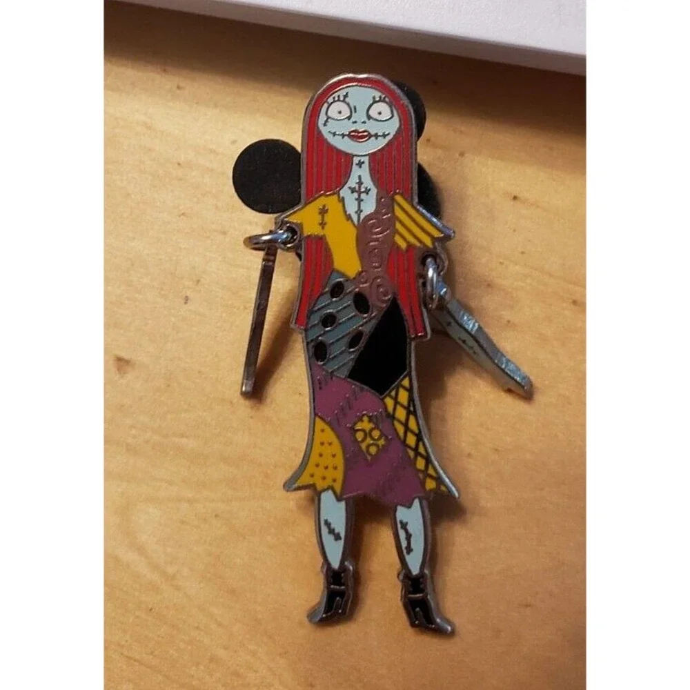 VTG Disney Park Nightmare B4 Christmas Jack Sally (dangle arm) Zero Pin Keychain